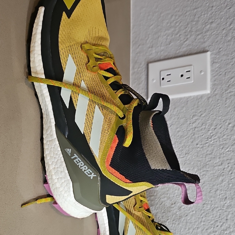 Adidas Terrex Mens Yellow Athletic Shoes